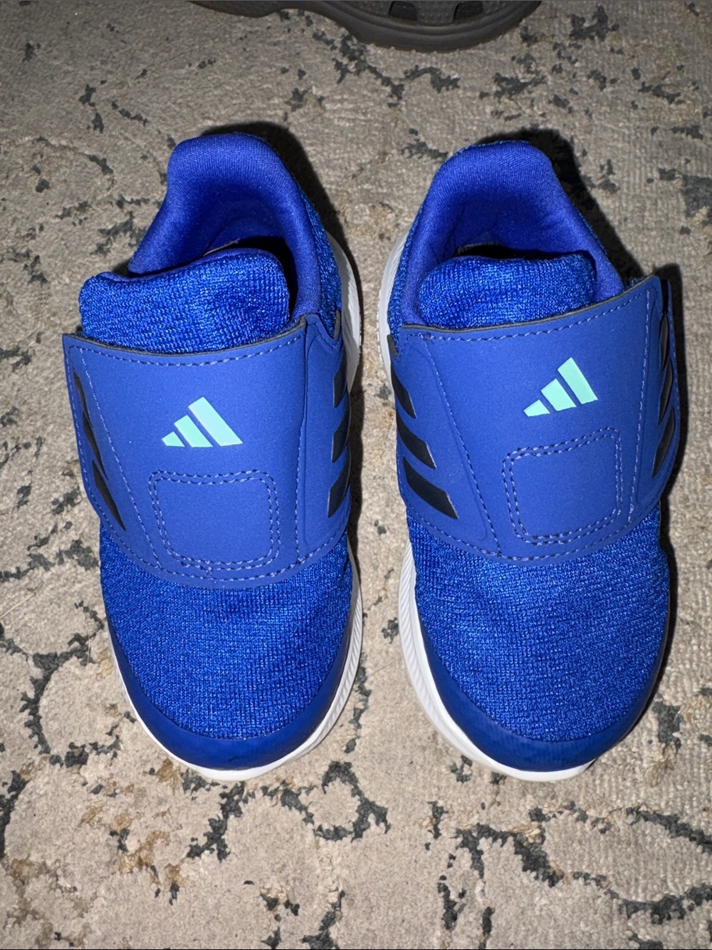 adidas Kids Blue Slip-On Athletic Sneakers